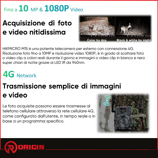 HIKMICRO FOTOTRAPPOLA M15 4G